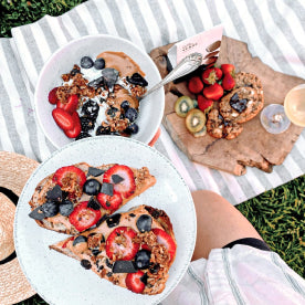Fruity breakfast picnic