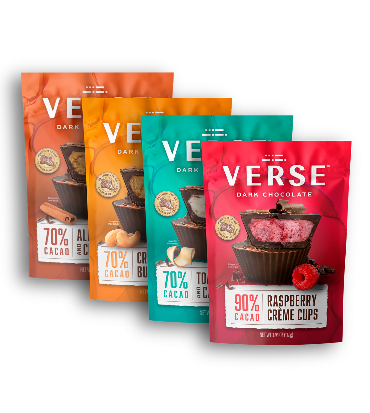 Verse Dark Chocolate Cups Variety Pack | Verse Chocolate