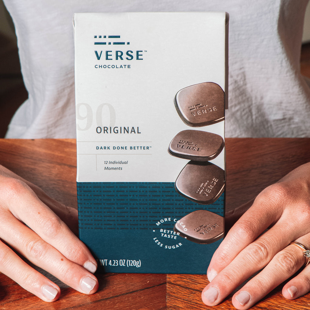 Original 90% Dark Chocolate (12-Count) - Verse Chocolate